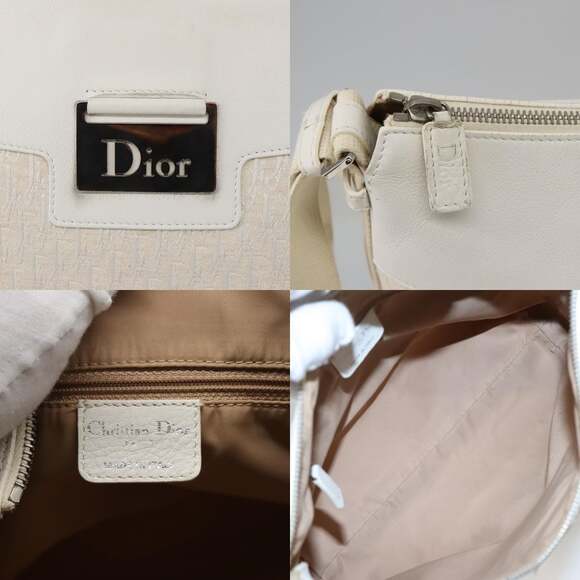 DIOR Trotter Canvas Shoulder Bag White - Picture 11 of 12
